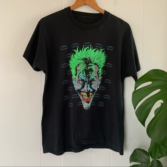 Vintage Other - Vintage 1989 Joker Single Stitch T-shirt Batman Rare HTF DC Comics